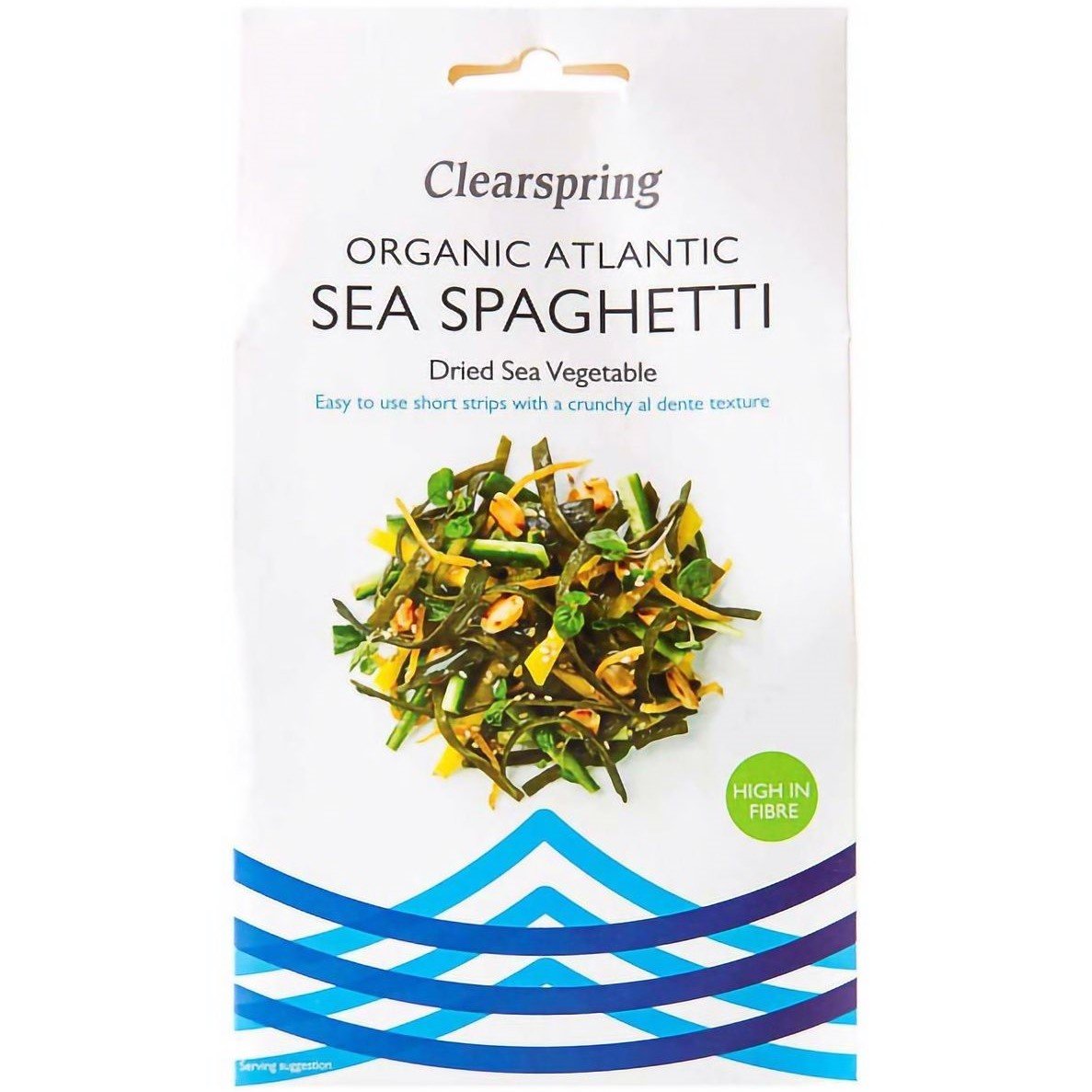Водоросли Clearspring Sea Spaghetti атлантические сушеные органические 25 г - фото 1