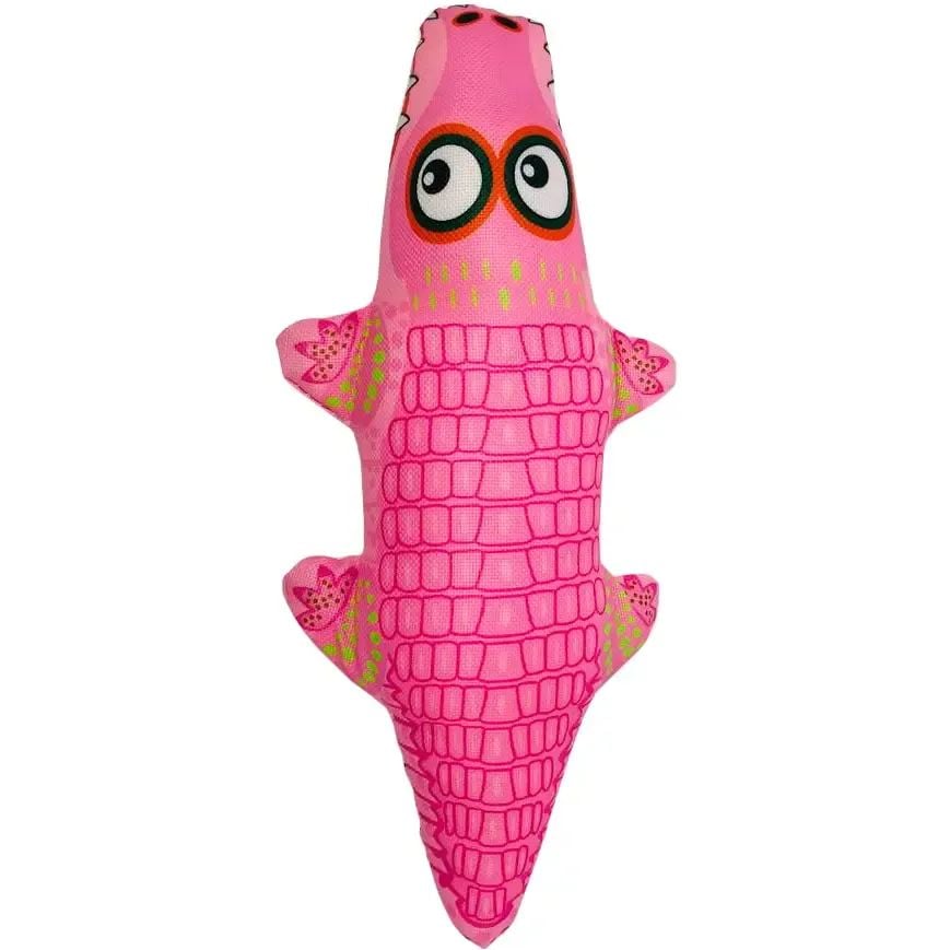 Іграшка для собак Fox Рожевий крокодил, оксфорд, 26х12 см - фото 1