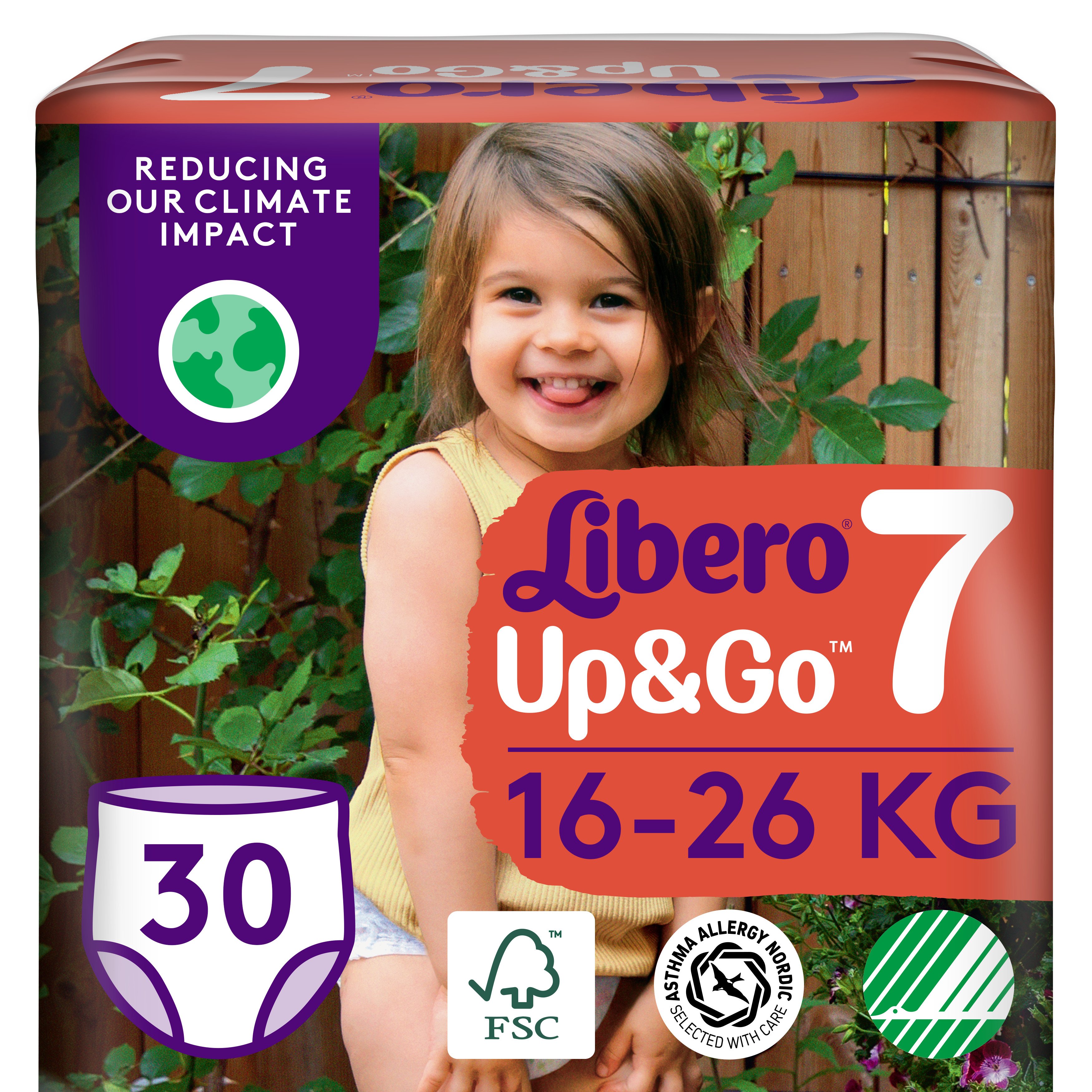 Підгузки трусики Libero Up&Go 7 (16-26 кг), 30 шт. (80065) - фото 1