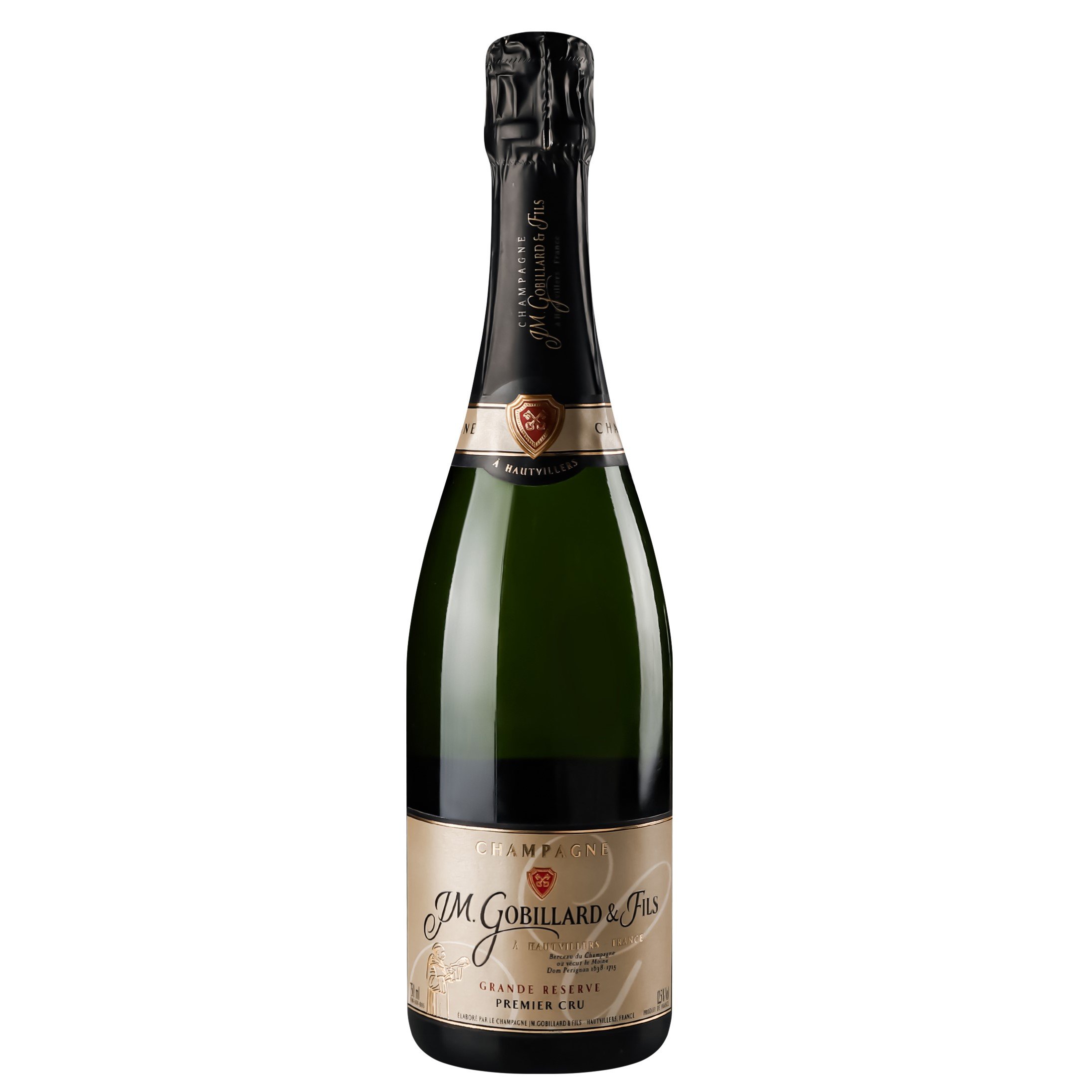 Шампанское JM Gobillard&Fils Brut grande rеserve Premier Cru, 12,5%, 0,75 л (831159) - фото 1