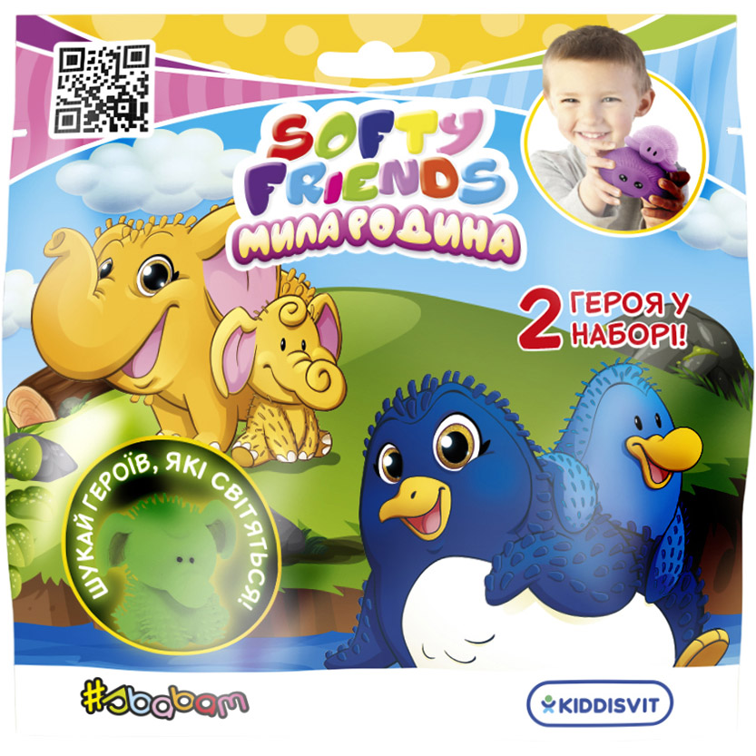 Стретч-игрушка #sbabam Softy friends Милая семья в дисплее (8/SC22) - фото 1