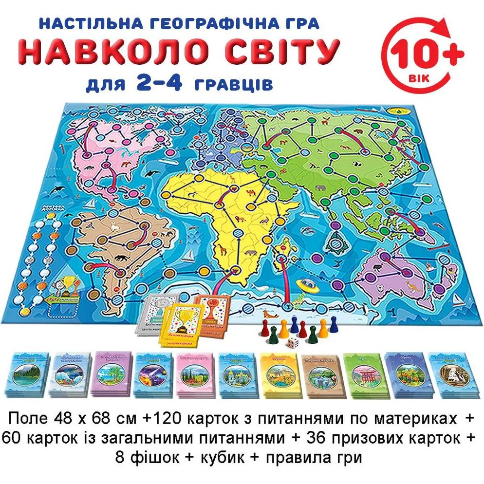 Настольная игра Київська фабрика іграшок Вокруг света География - фото 2