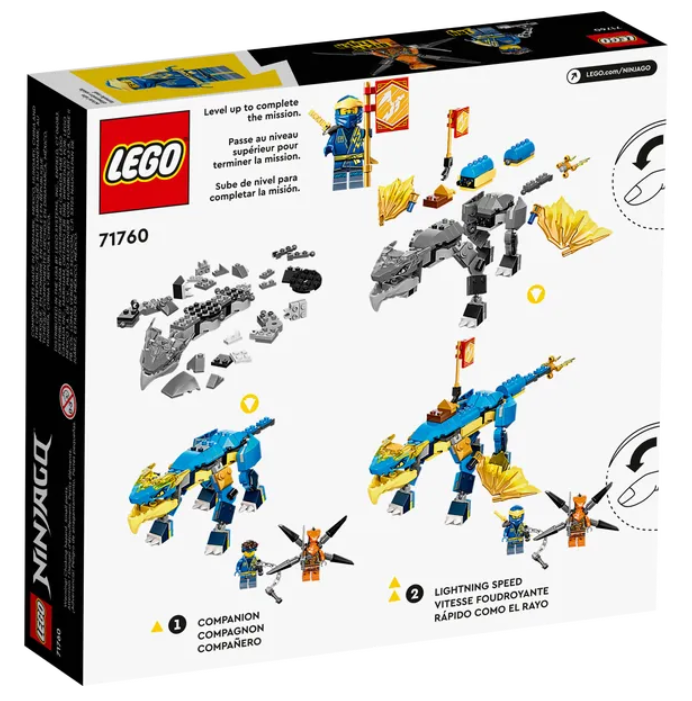 Конструктор LEGO Ninjago Грозовий дракон ЕВО Джея, 140 деталей (71760) - фото 2