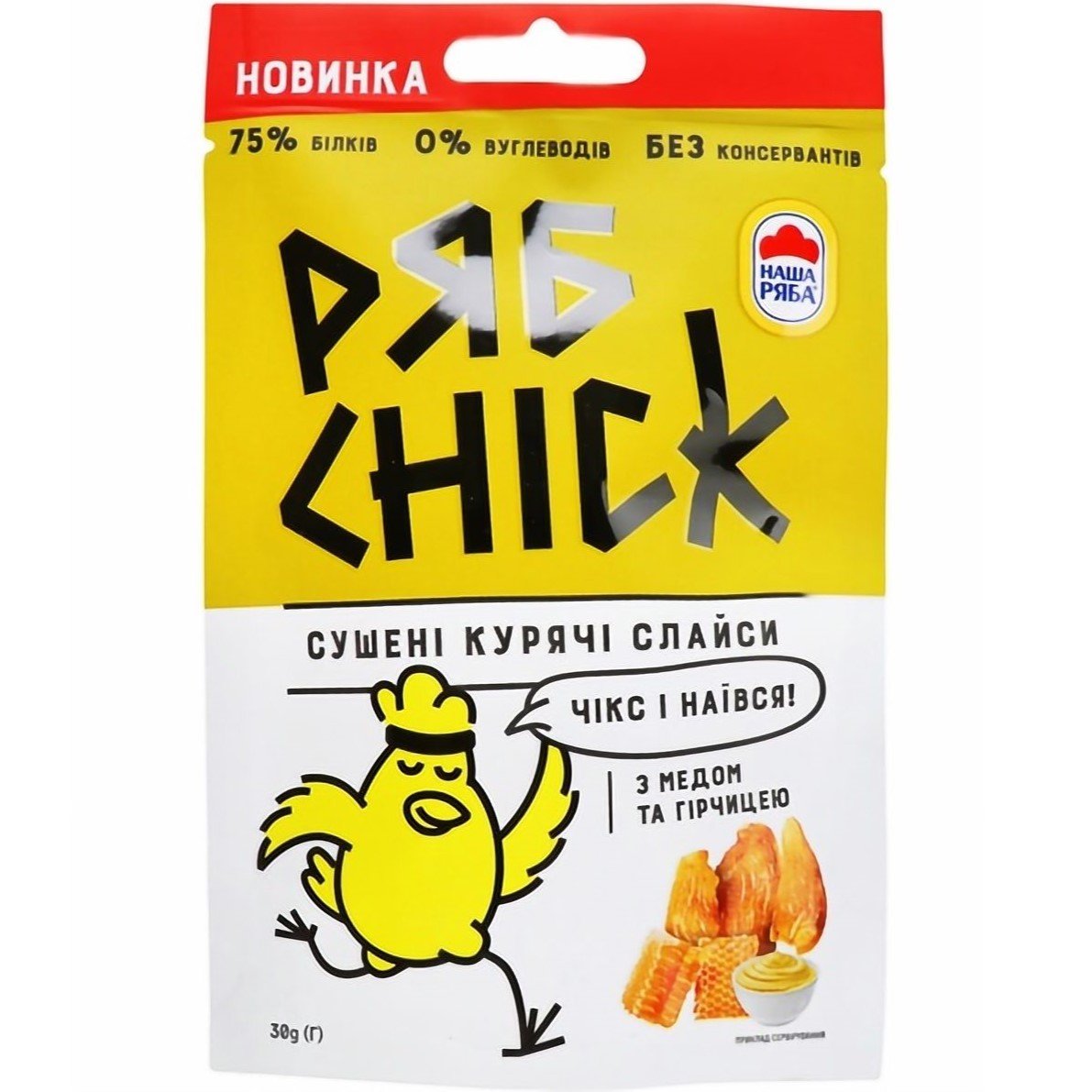 Слайсы куриные РябChick с горчицей и медом сушеные 60 г (2 шт. x 30 г) - фото 2