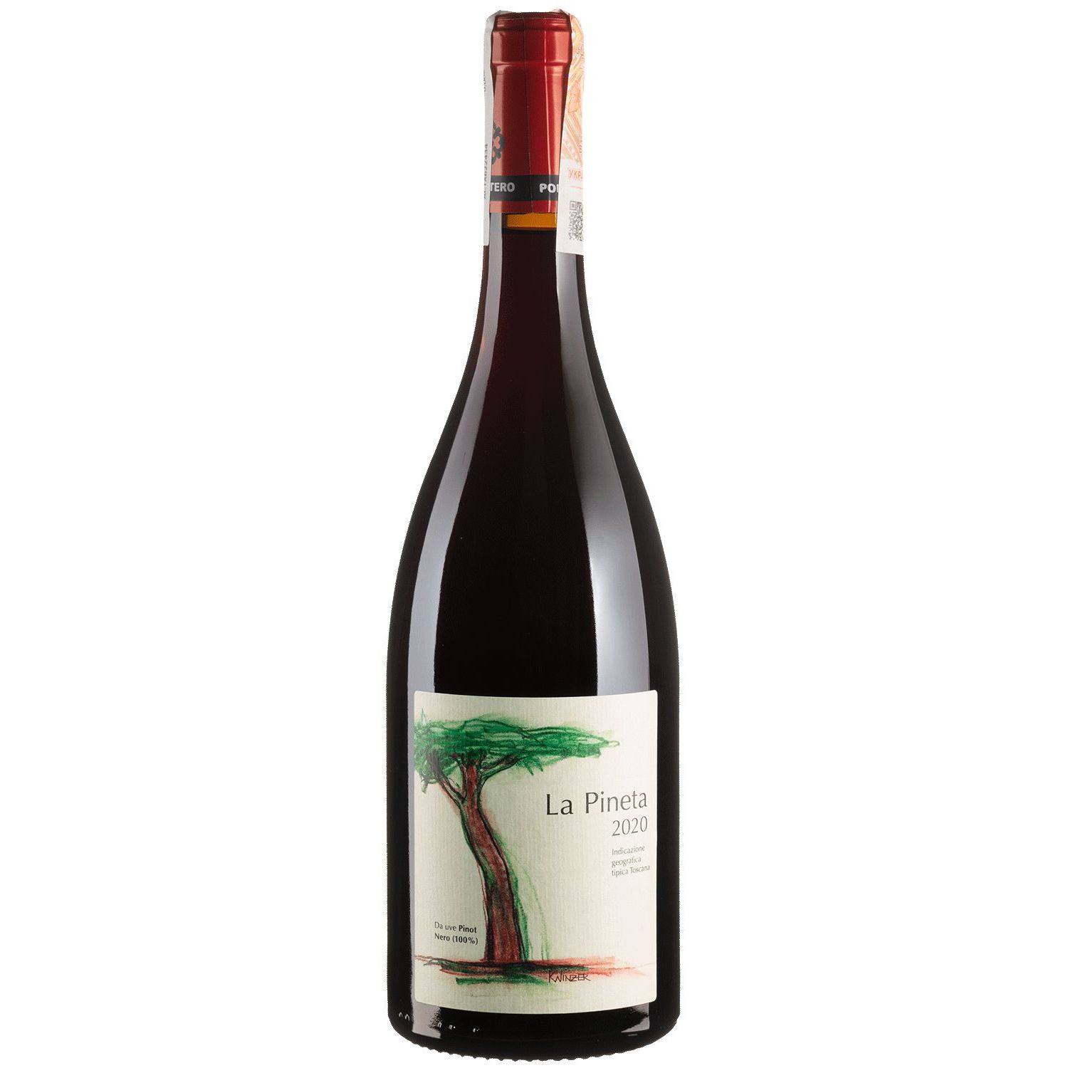 Вино Podere Monastero La Pineta 2020, червоне, сухе, 0,75 л - фото 1