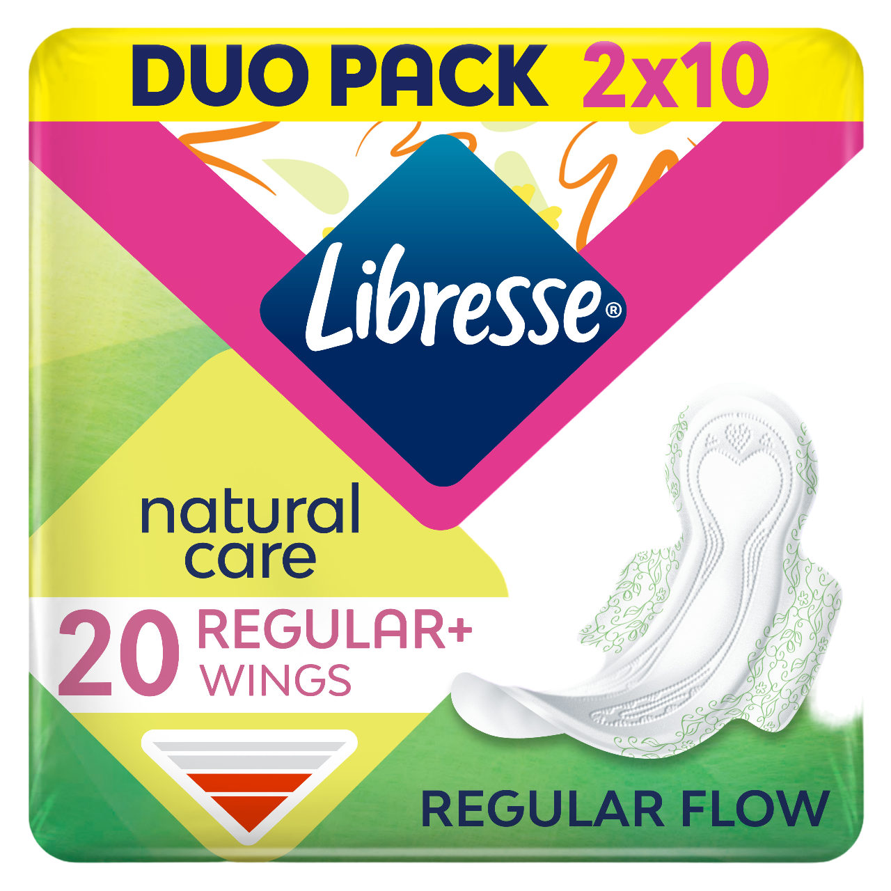 Гигиенические прокладки Libresse Natural Care Normal, 20 шт. (9900) - фото 1