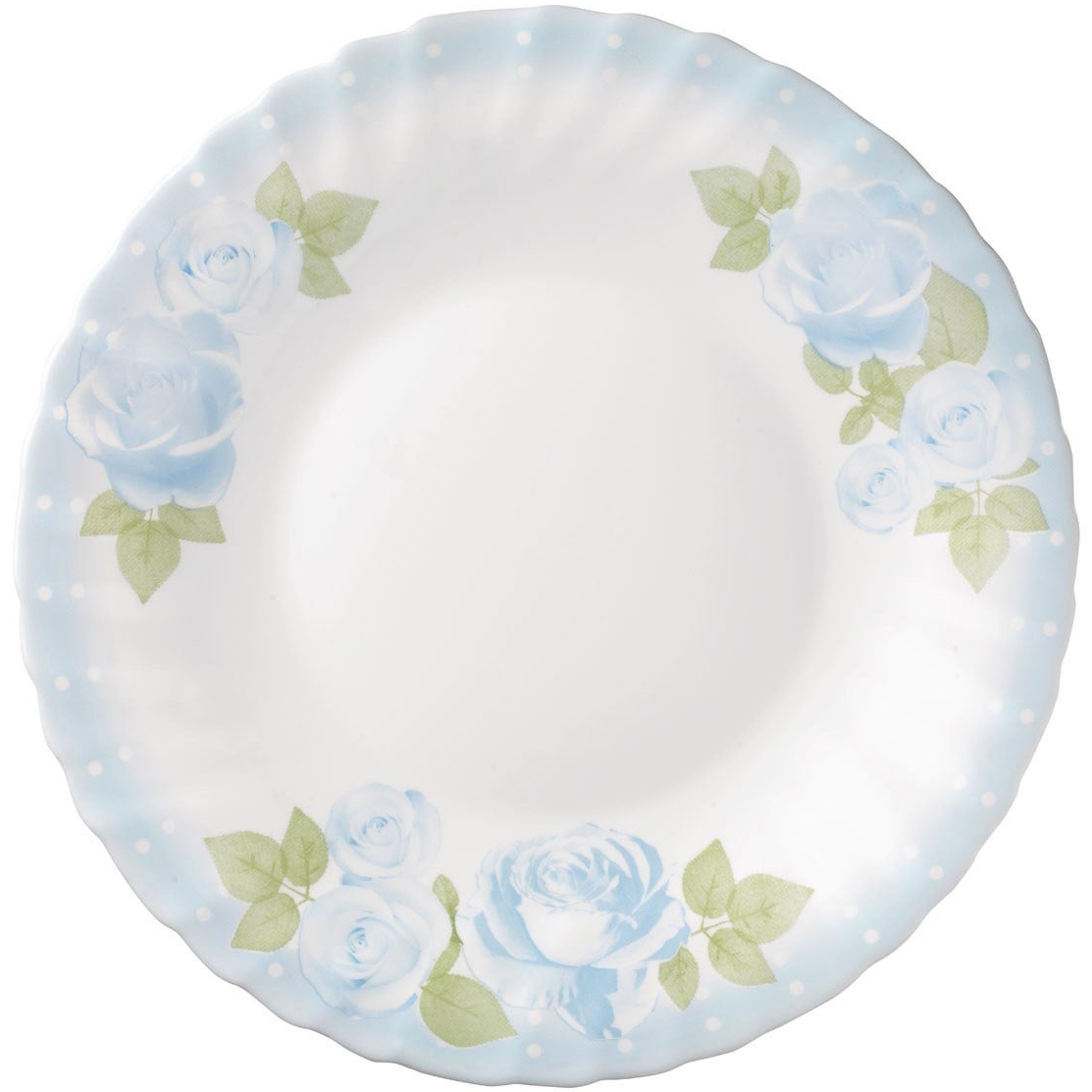 Столовый сервиз Bormioli Rocco Prima Голубые розы 18 предметов белый с голубым (403886S12021286) - фото 2
