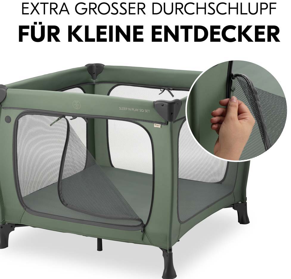 Дитячий манеж Hauck Sleep N Play SQ Dark Green - фото 8