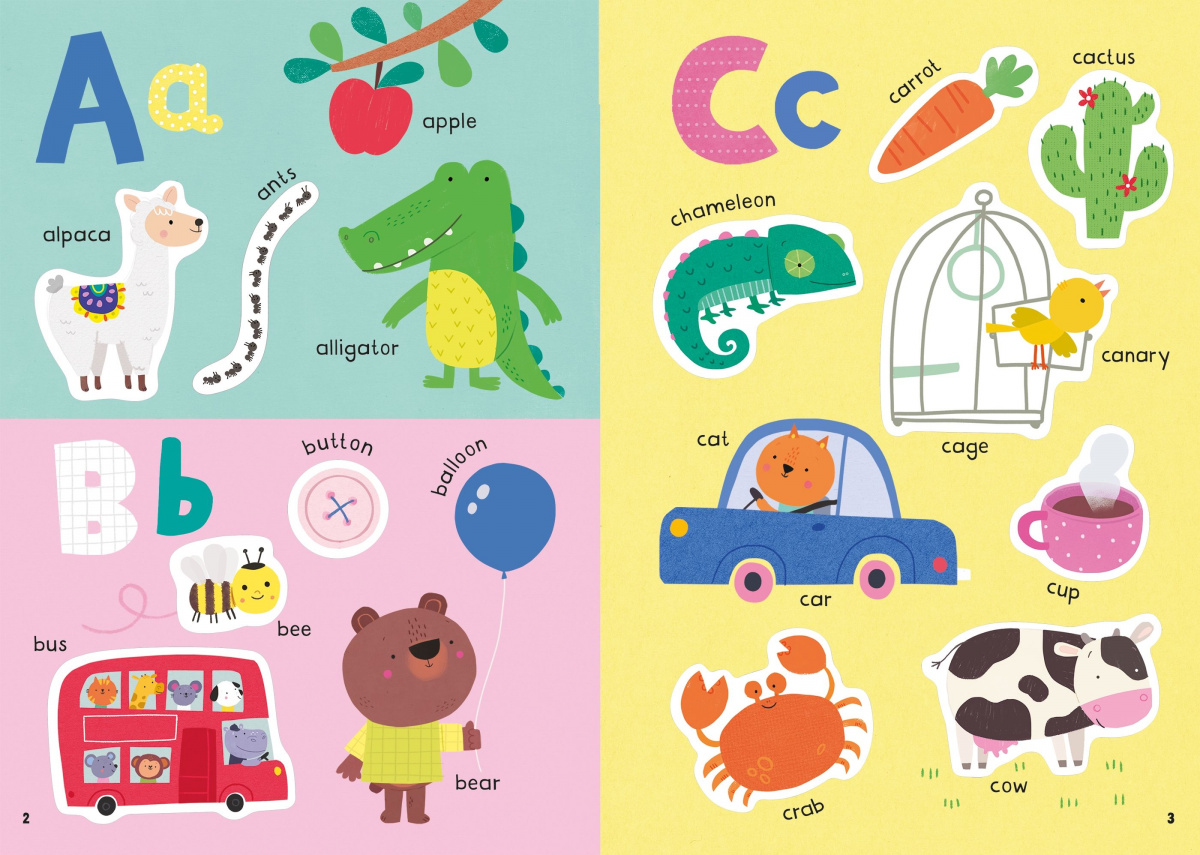 Little First Stickers ABC - Felicity Brooks, англ. язык (9781474986564) - фото 4