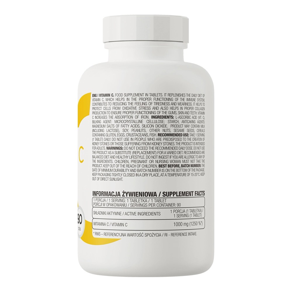 Витамин OstroVit Vitamin C 90 таблеток - фото 3