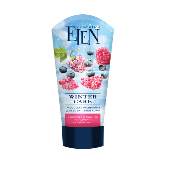 Мус для обличчя Elen Cosmetics Winter care очищающий, 150 мл - фото 1