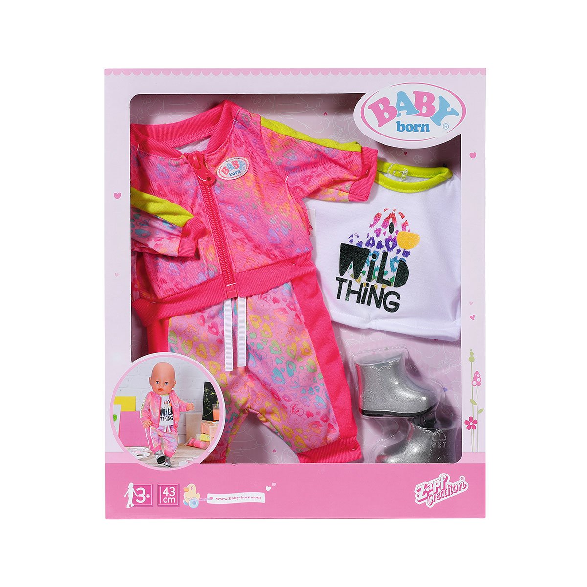 Набор одежды для куклы Baby Born Трендовый розовый (828335) - фото 8