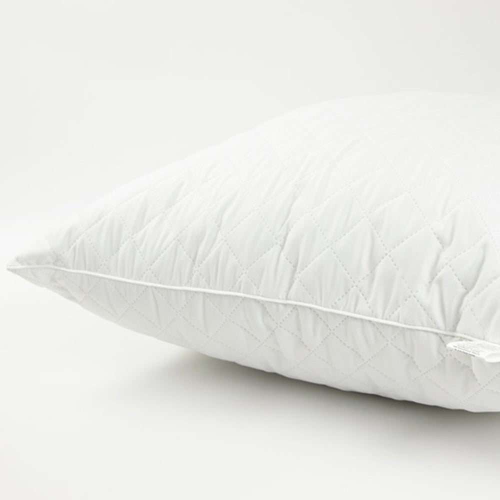 Подушка стеганая Руно Ромб силиконовая, на молнии, 70х70 см, белый (313.52УМ_Ромб) - фото 2