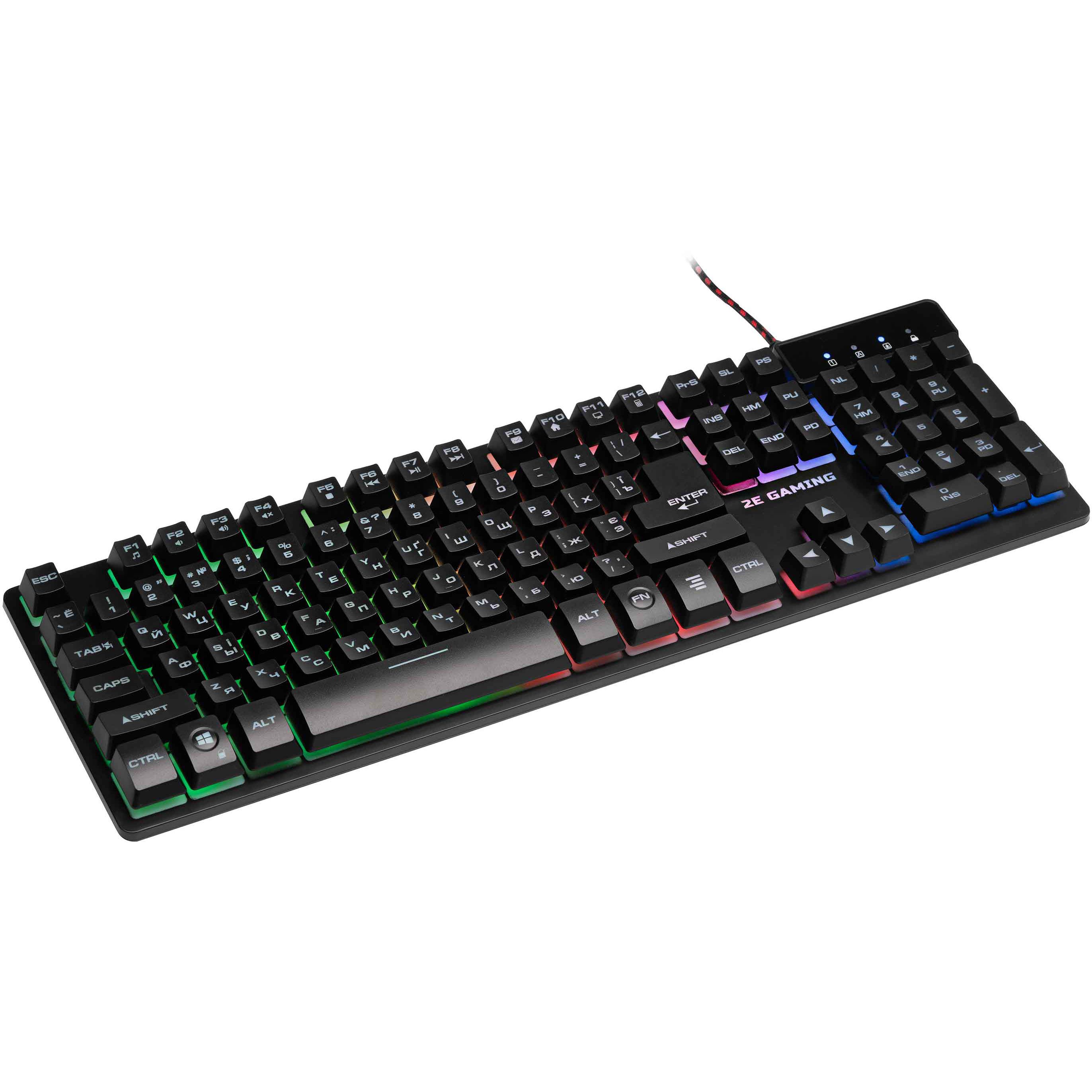 Клавиатура игровая 2E Gaming KG280 с подсветкой black (2E-KG280UB) - фото 2