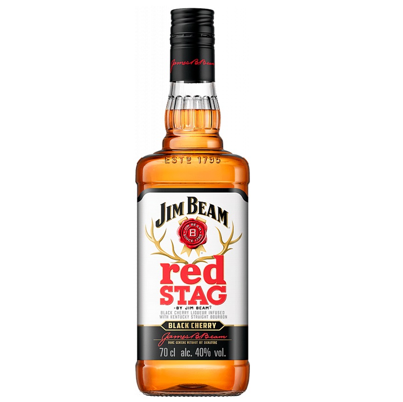 Віскі-лікер Jim Beam Red Stag Black Cherry, 32,5%, 0,5 л - фото 1