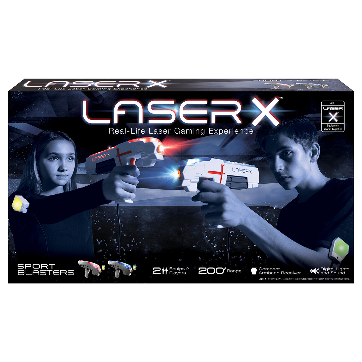 Игровой набор для лазерных боев Laser X Sport, для двух игроков (88842) - фото 6