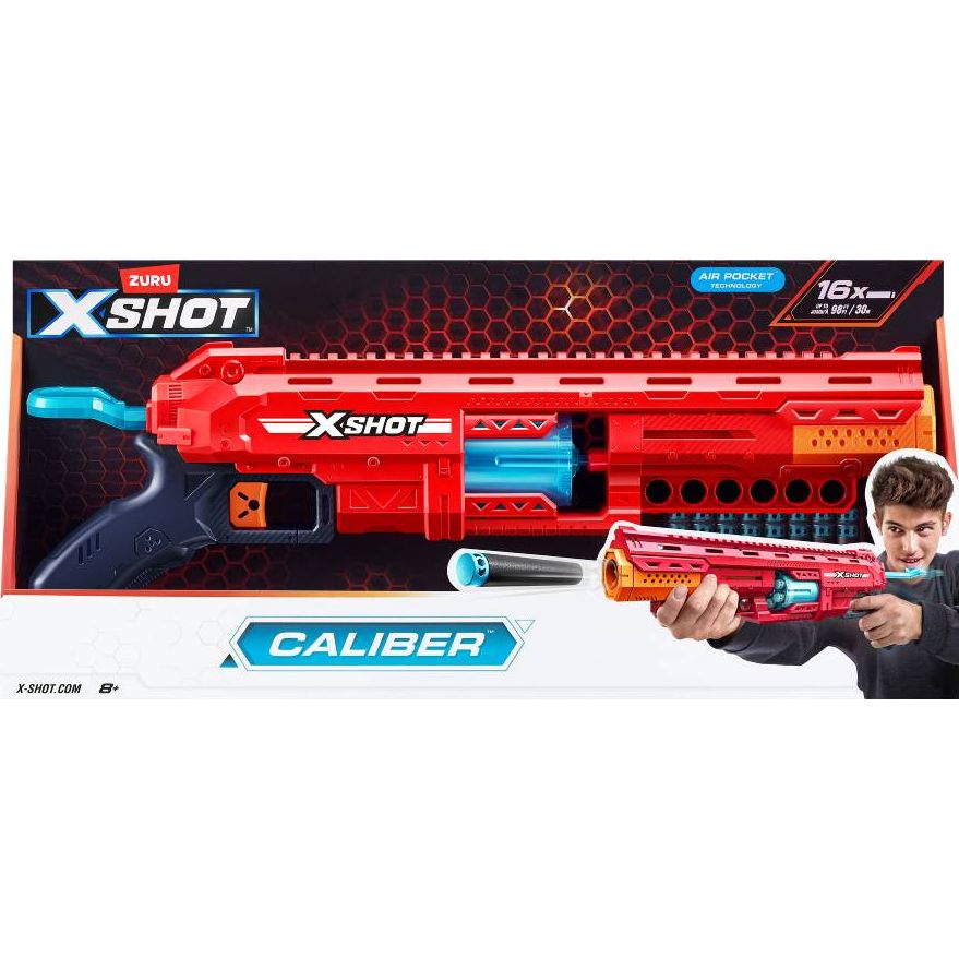 Швидкострільний бластер Zuru X-Shot Excel-S1 Caliber 16 патронів