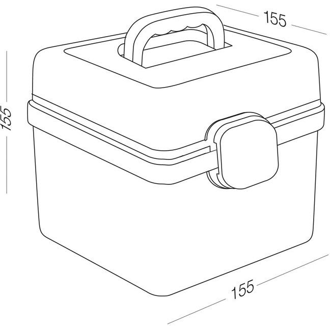 Органайзер для дрібниць MBM My Home PC-16, розмір XS, 15,5х15,5х15,5 см, рожевий (PC-16 XS PINK) - фото 2