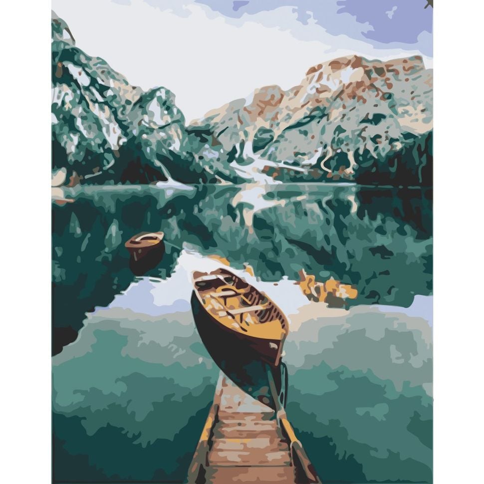 Картина по номерам Лодка в фьордах 10626-AC 40х50 см - фото 1