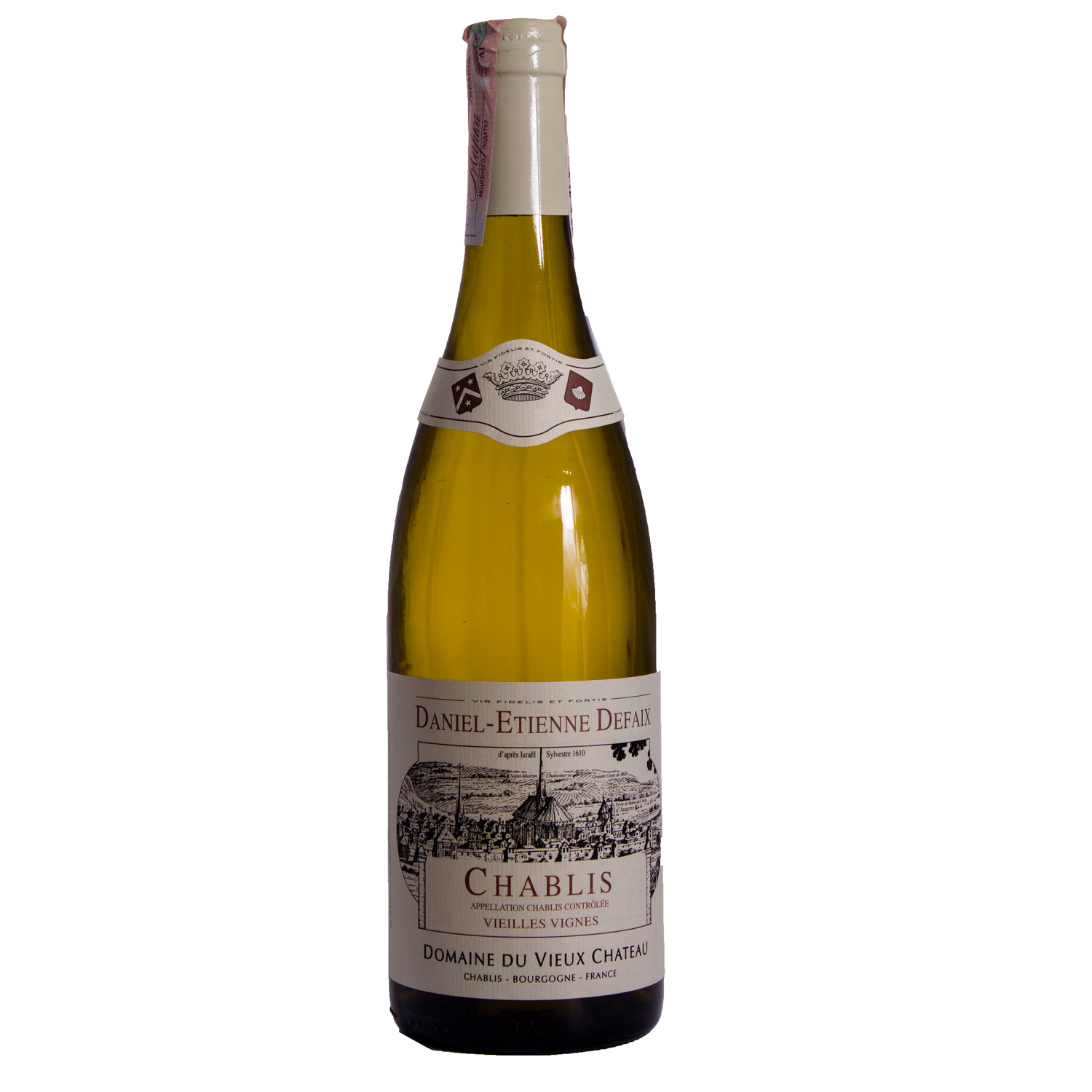 Вино Defaix Chablis Vieilles Vignes, белое, сухое, 0,75 л - фото 1