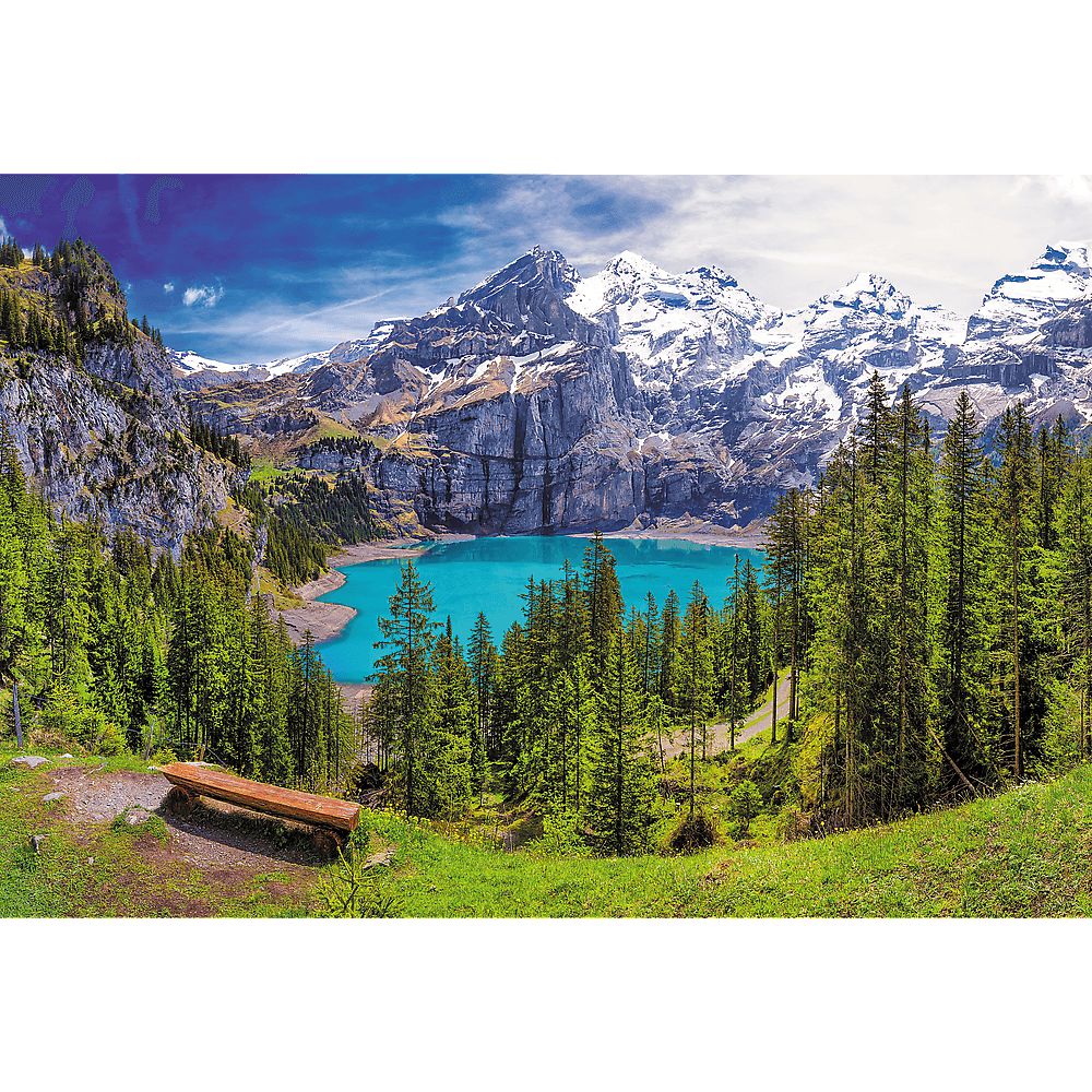 Пазлы Trefl Озеро Ошинен Альпы 1500 элементов - фото 2