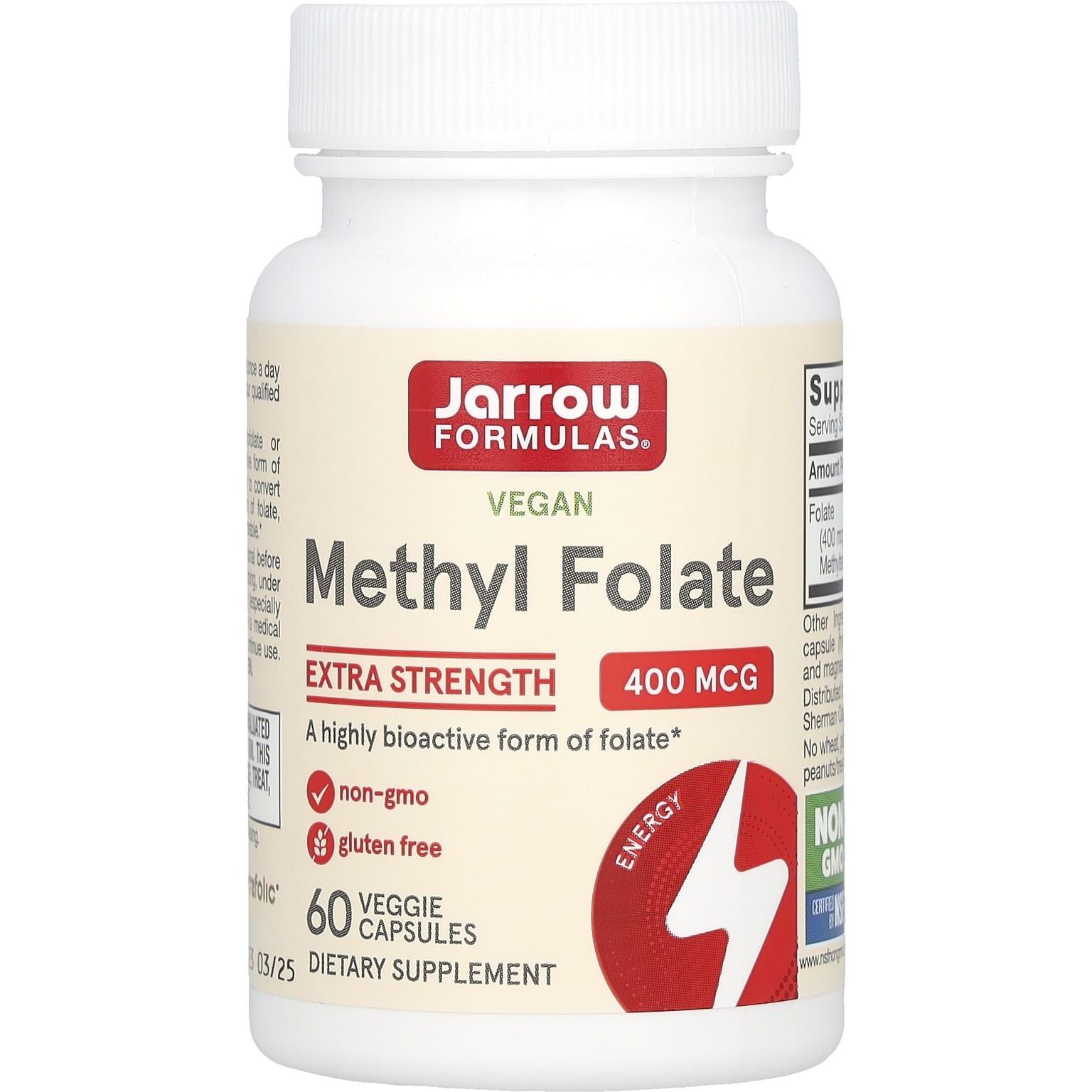 Метілфолат Jarrow Formulas Methyl Folate 400 мкг 60 капсул - фото 1