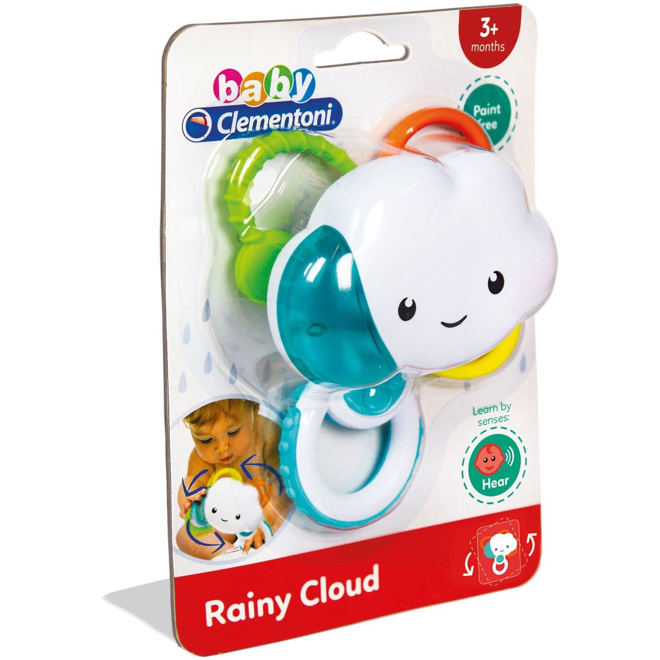 Игрушка-погремушка Baby Clementoni Rainy Cloud (17324) - фото 2