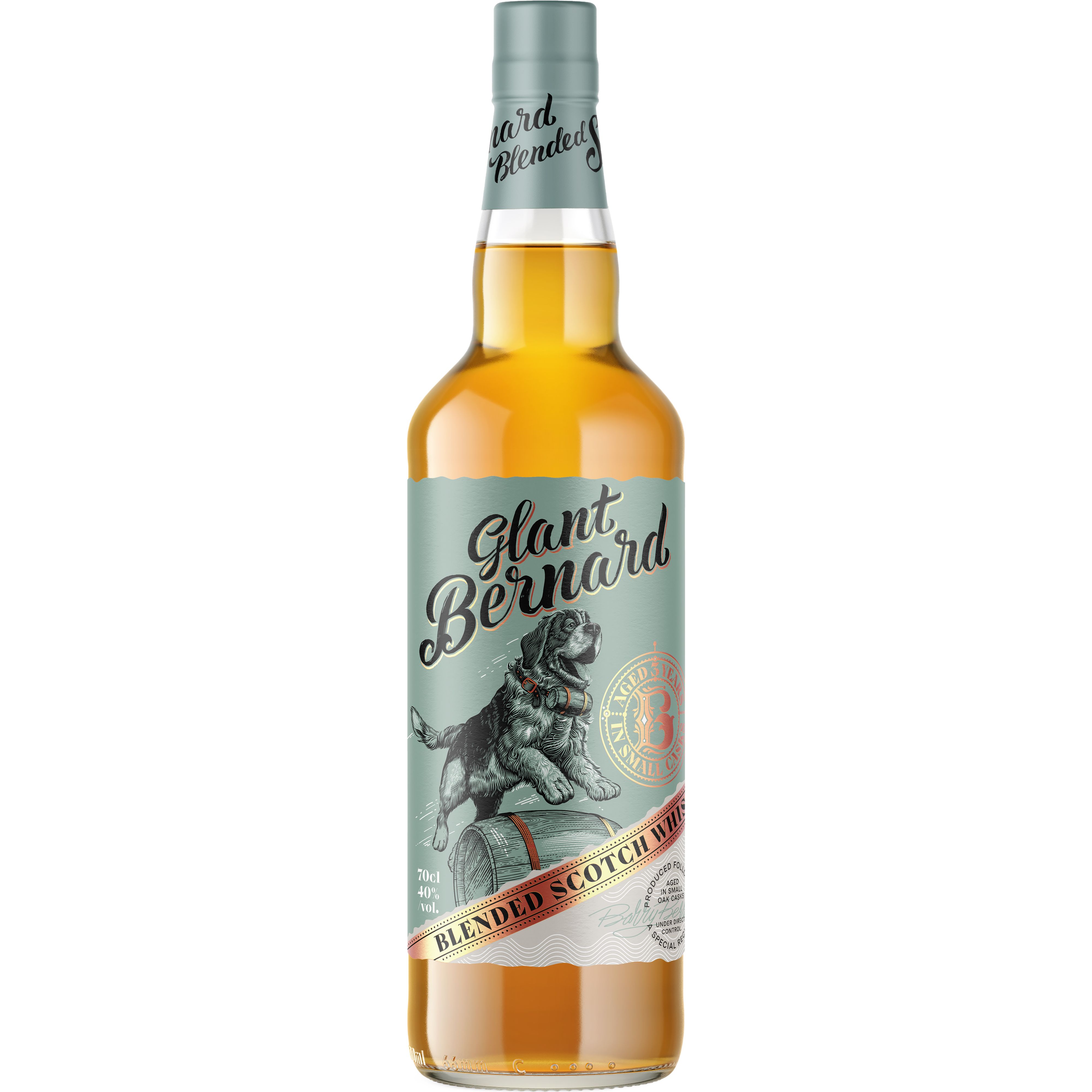 Віскі Glant Bernard 3 yo Blended Scotch Whisky 40% 0.7 л - фото 1