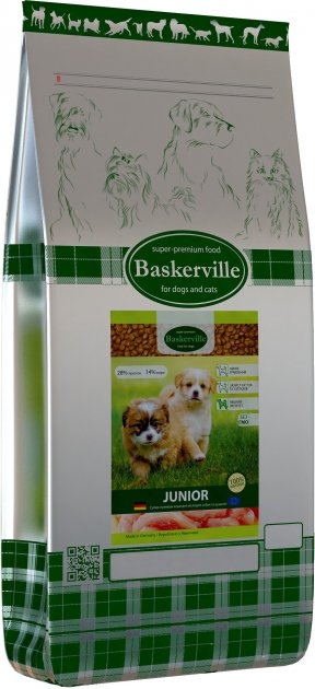 Сухой корм для щенков и молодых собак Baskerville HF Junior, 20 кг - фото 1