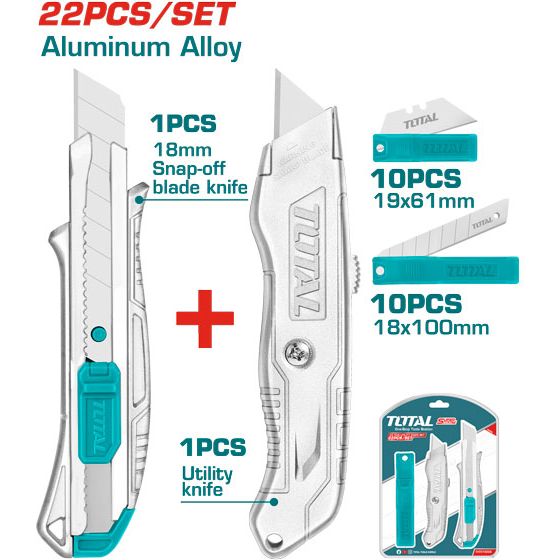 Комплект ножів та лез Total THT515226, 22 шт. - фото 3