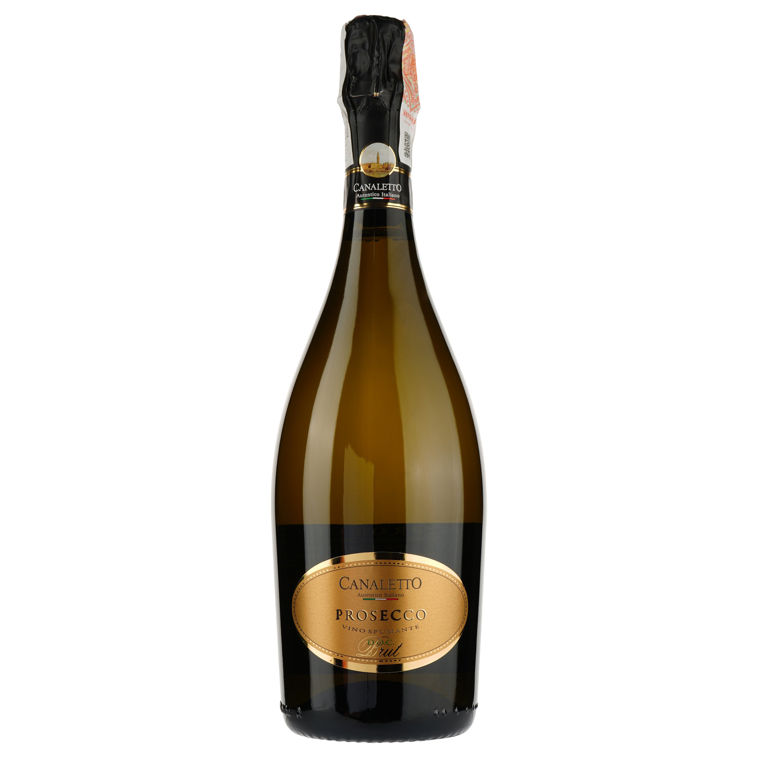Ігристе вино Canaletto Prosecco DOC, біле, брют, 11%, 0,75 л (790899) - фото 1