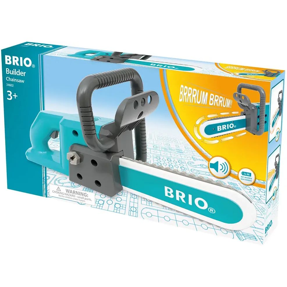 Дитяча бензопила Brio Builder на батарейках (34602) - фото 1