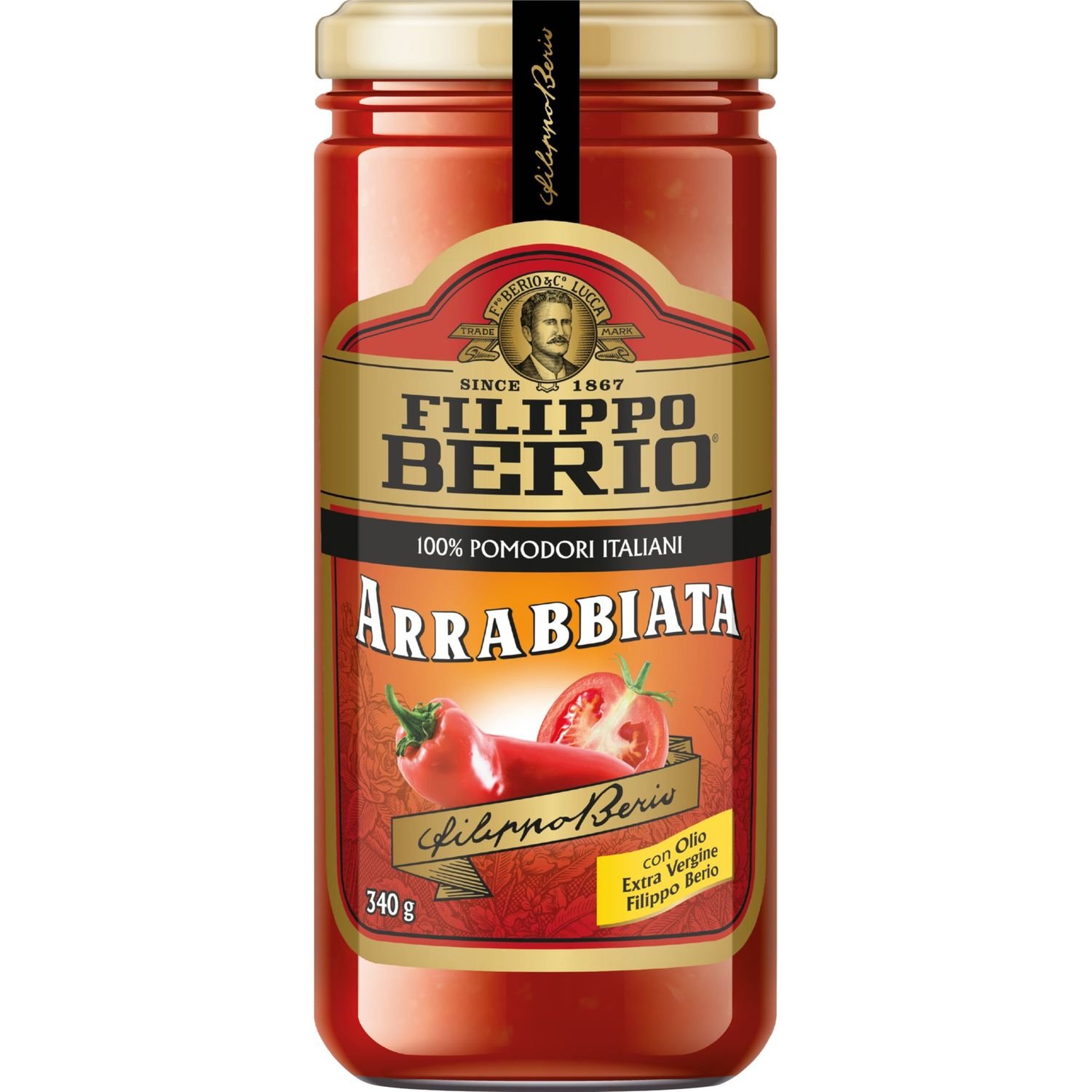 Соус Filippo Berio томаты с острым перцем Арраббиата, 340 г (923020) - фото 1