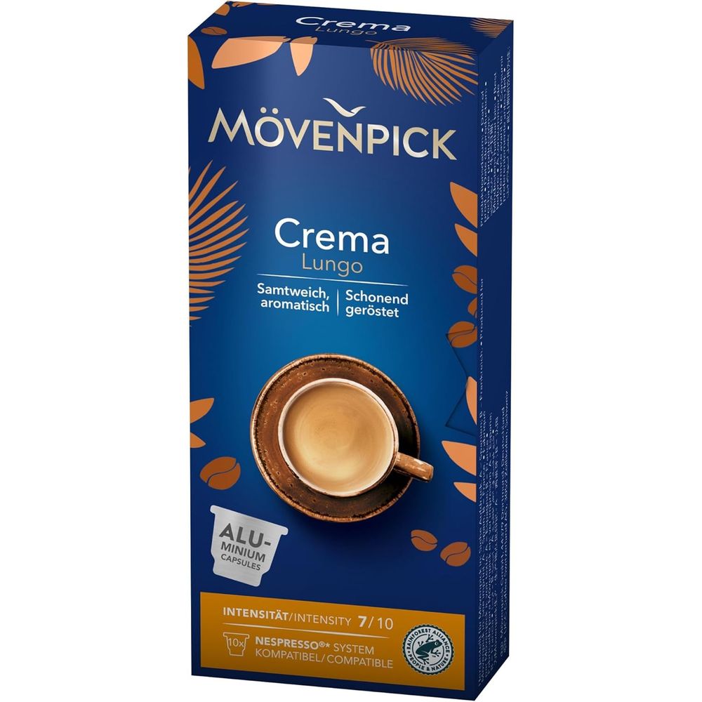 Кава натуральна Movenpick Crema Lungo Capsules в капсулах 10 шт. - фото 1