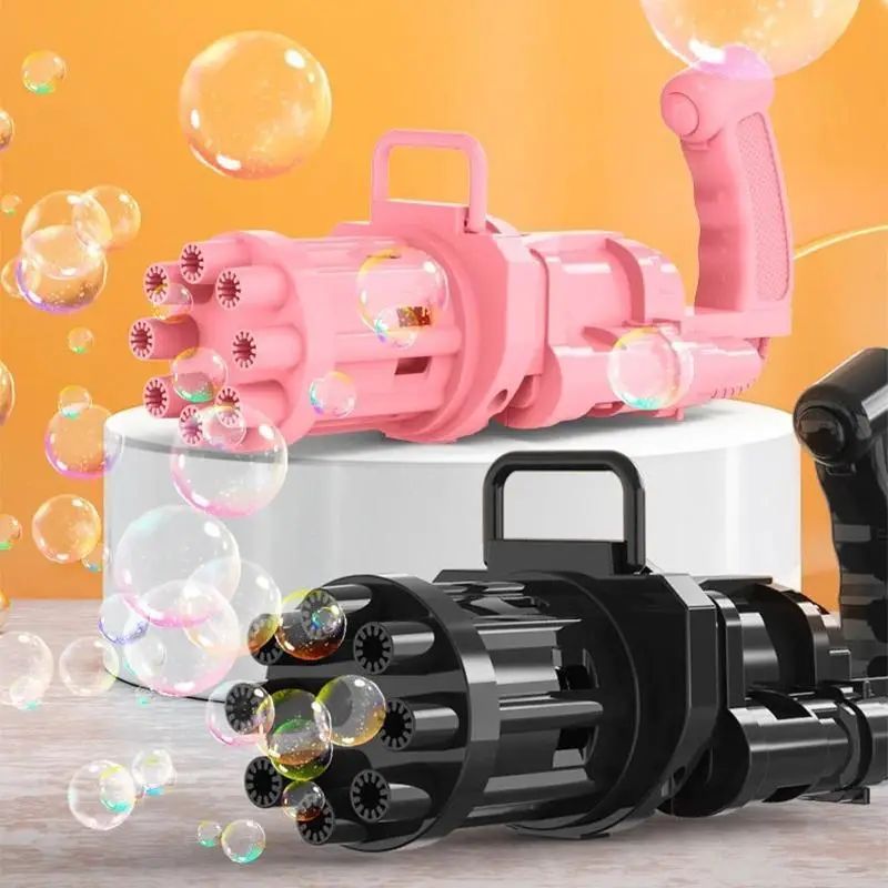 Кулемет для мильних бульбашок Bubble Fun Blaster чорний і рожевий (1443329696) - фото 8