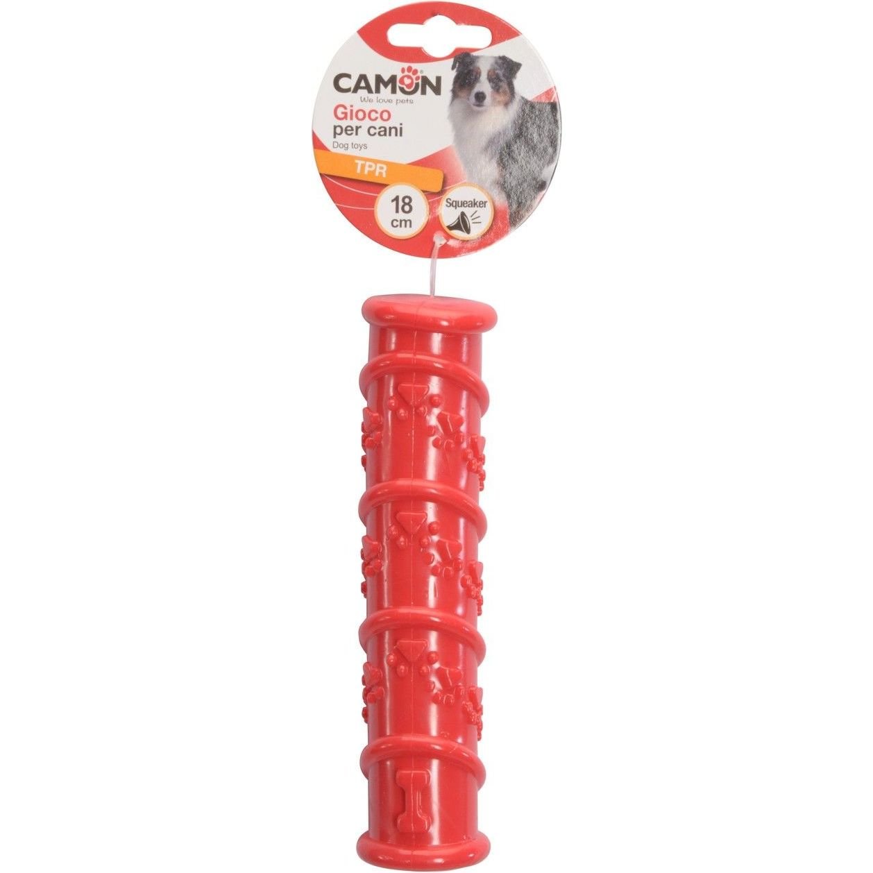 Іграшка для собак Camon Циліндр, термопластична гума, 18 см, в асортименті - фото 1