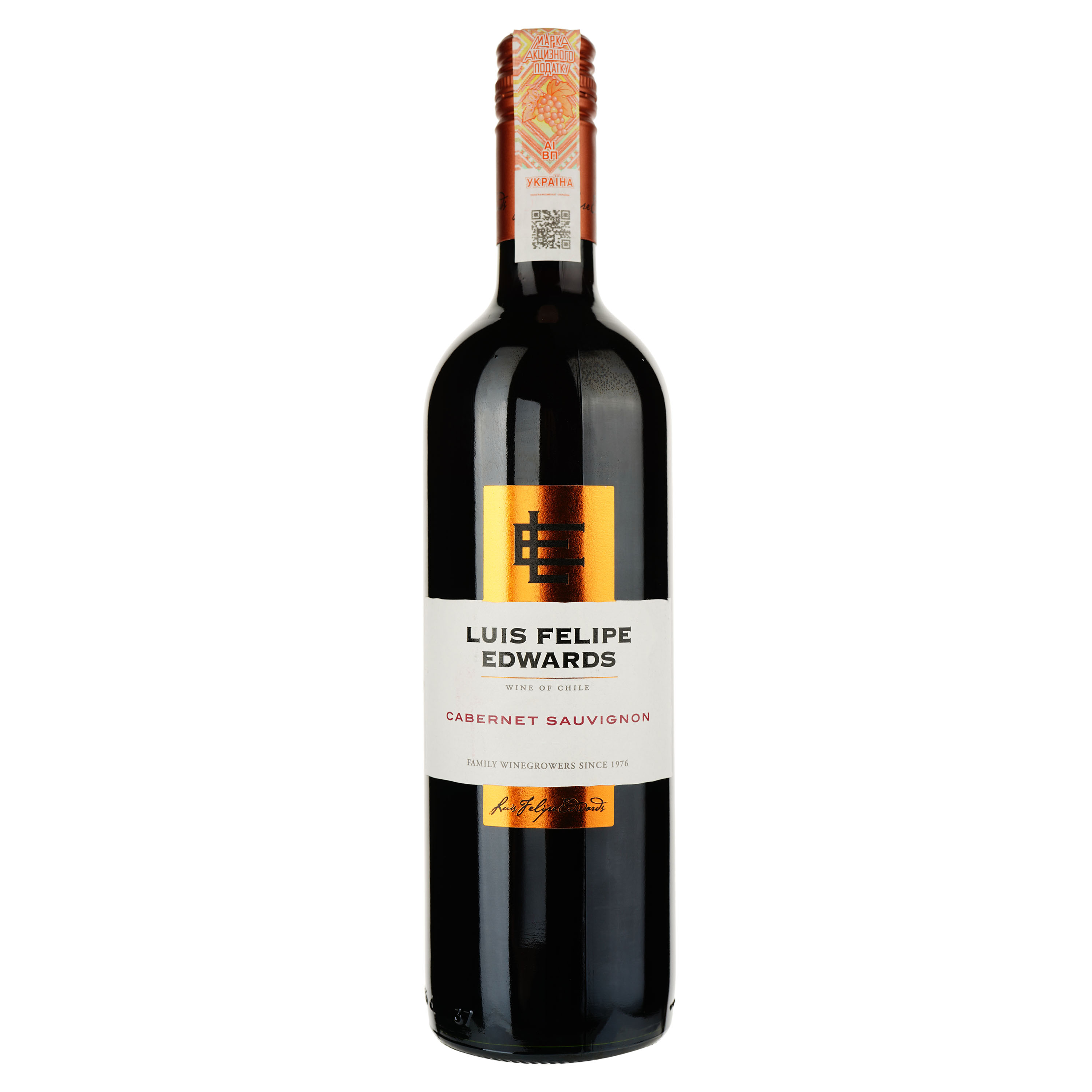 Вино Luis Felipe Edwards Cabernet Sauvignon, красное, сухое, 0,75 л - фото 1