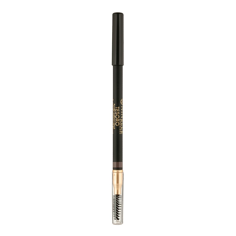 Олівець для брів Ninelle Barcelona Tesoro пудровий тон 623 темно-коричневий 1.19 г (27284) - фото 1