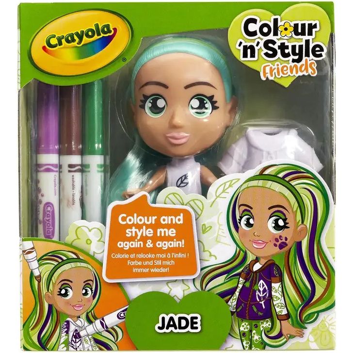 Набір для творчості Crayola Colour n Style, стильні дівчата, Джейд (918937.005) - фото 1