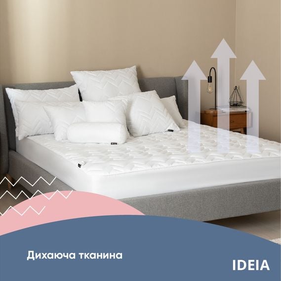 Наматрасник Ideia Nordic Comfort, с бортом, 90х200х35 см, белый (8000034973) - фото 4