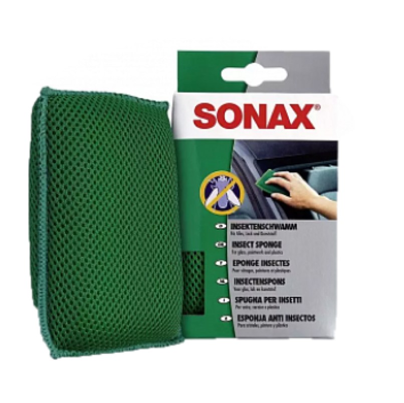 Губка для видалення залишків комах Sonax Insect Sponge, 125х80 мм - фото 1