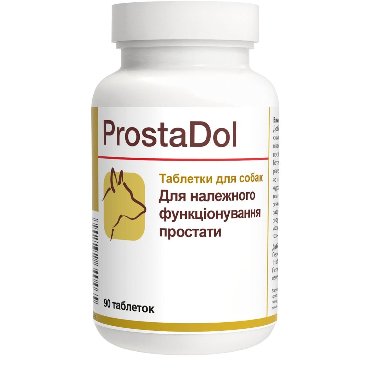 Вітамінно-мінеральна добавка Dolfos ProstaDol для сечовивідної системи у собак, 90 таблеток - фото 1