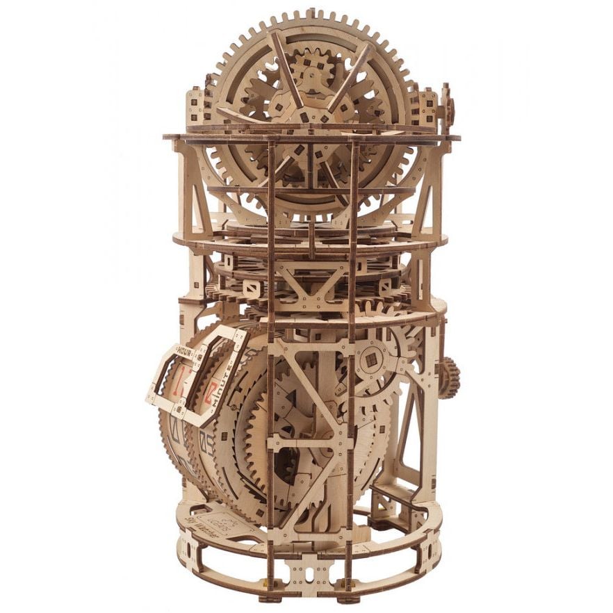 Механічний 3D Пазл Ukrainian Gears Астроном Настільний годинник із турбійоном, 338 елементів (70162) - фото 2