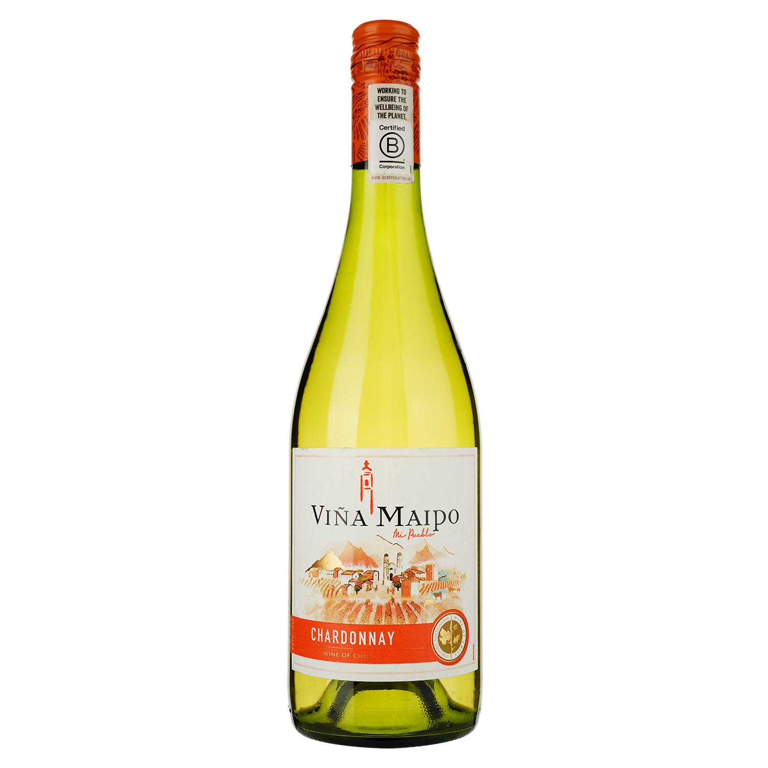 Вино Vina Maipo Mi Pueblo Chardonnay, 12,5%, 0,75 л (556929) - фото 1
