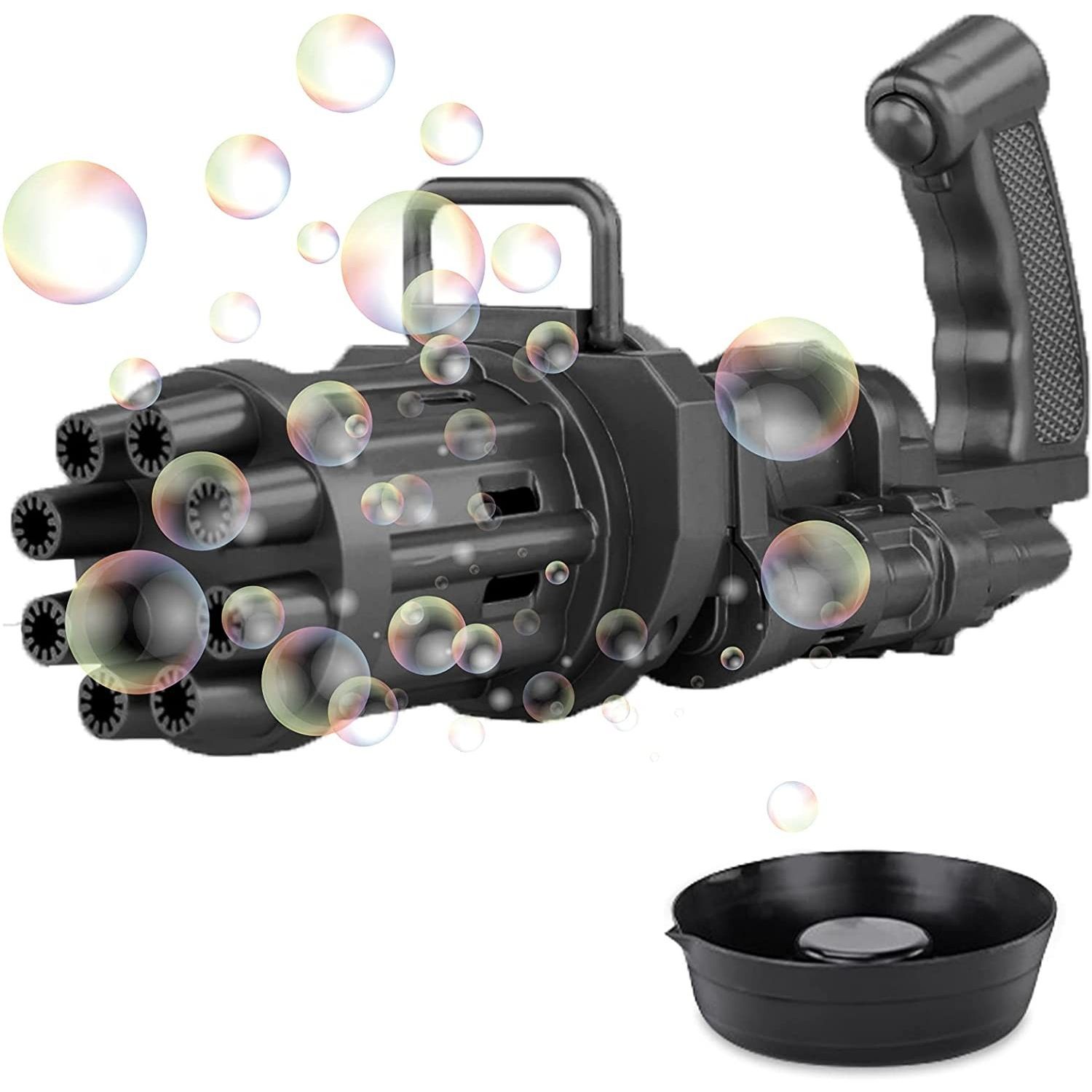 Пулемет для мыльных пузырей Bubble Fun Blaster черный и розовый (1443329696) - фото 6
