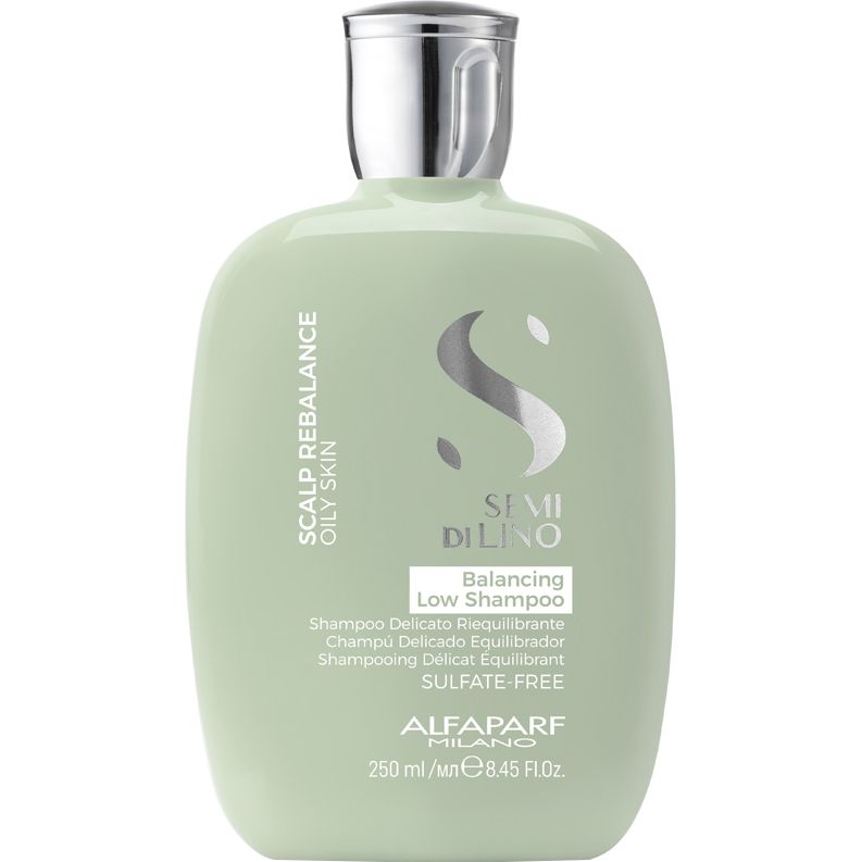 Бессульфатный шампунь для жирной кожи головы Alfaparf Milano Semi Di Lino Scalp Rebalance Balancing Low Sulfate Free Shampoo, 250 мл - фото 1