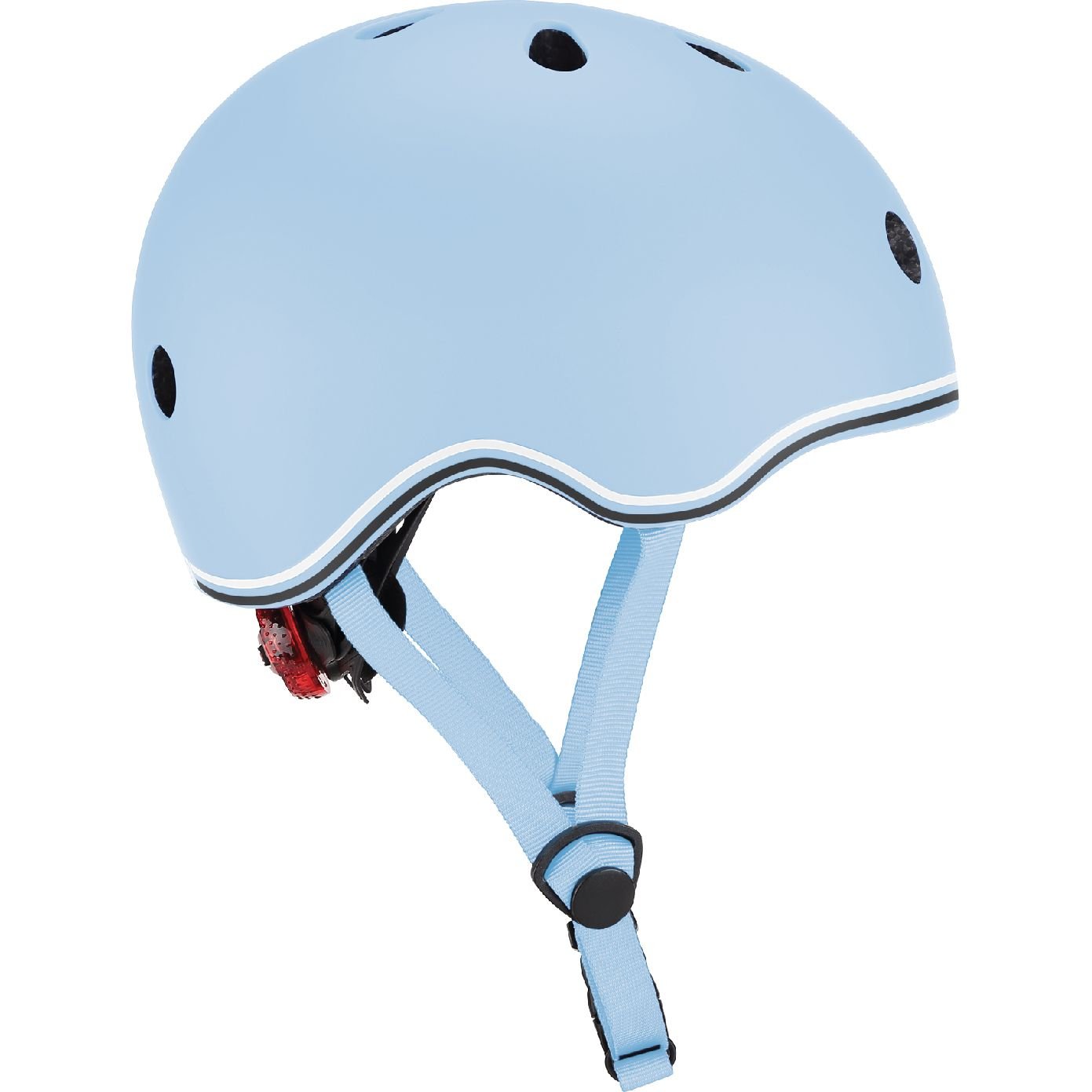 Шлем защитный детский Globber Go Up Lights с фонариком 45-51 см голубой (506-200) - фото 2