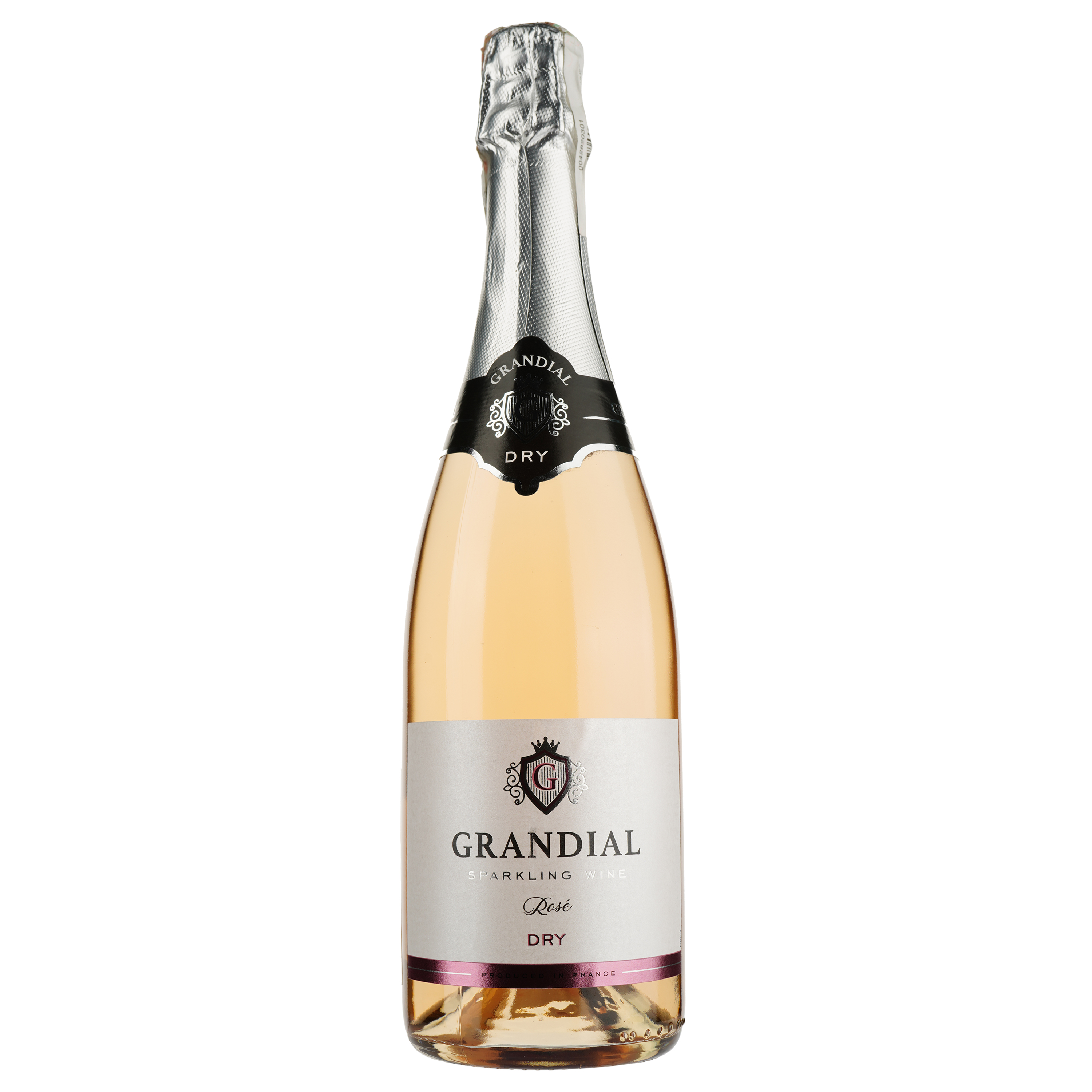 Игристое вино Les Grands Chais de France Grandial Rose Brut, розовое, сухое, 10,5%, 0,75 л - фото 1