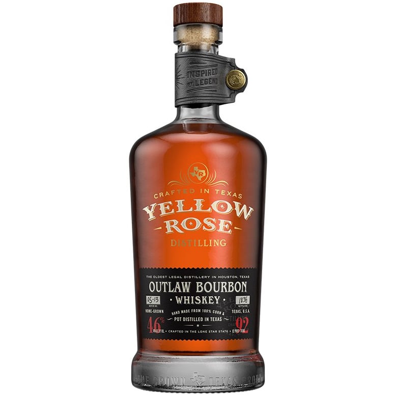 Віскі Yellow Rose Outlaw Texas Bourbon Whiskey, 46%, 0,7 л (822000) - фото 1
