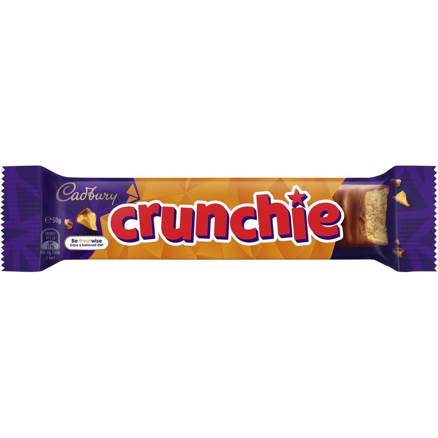Батончик Cadbury Crunchie с хрустящей карамелью 40 г - фото 1